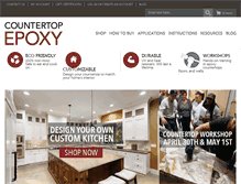 Tablet Screenshot of countertopepoxy.com